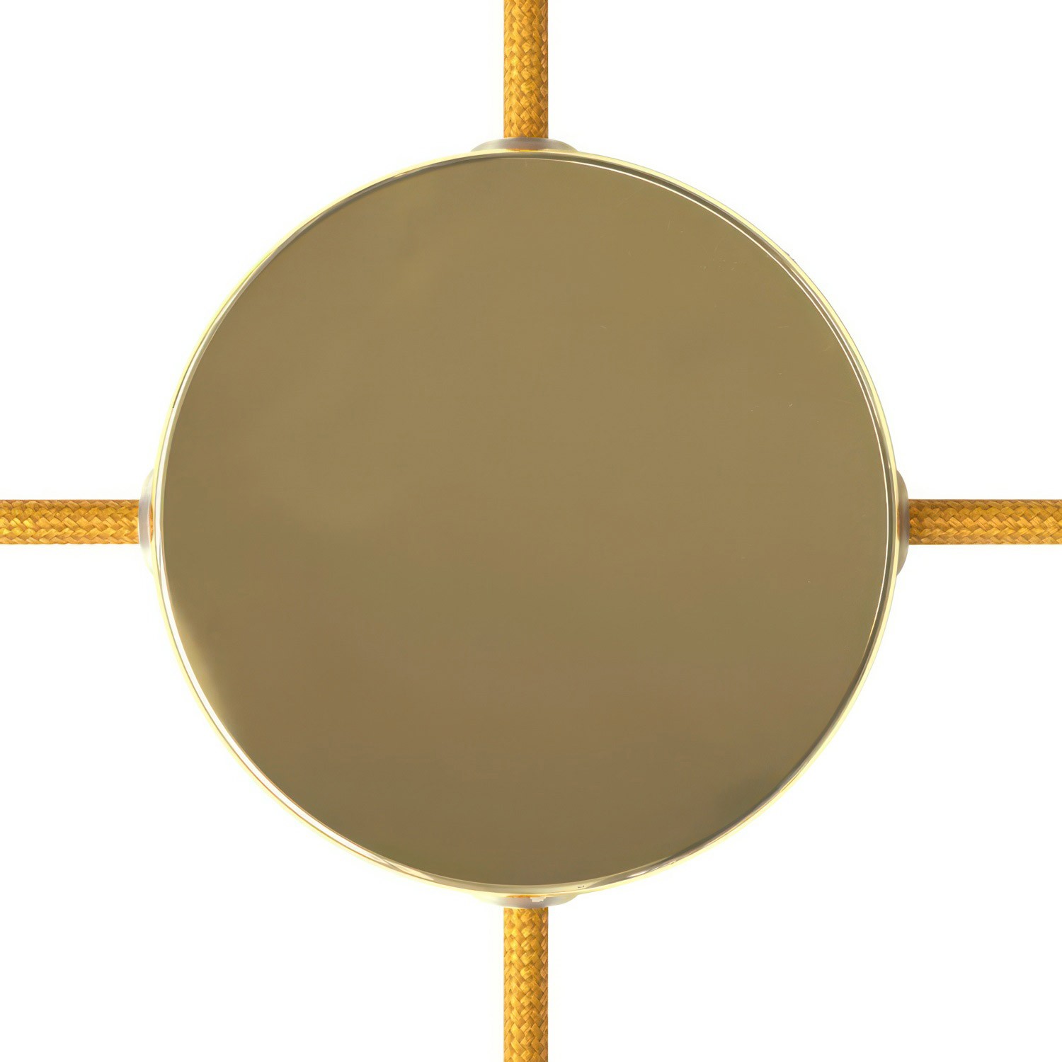 Kit rosetón cilíndrico de metal 4 agujeros laterales (caja de conexión)