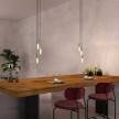 Made in Italy suspension with 3 pendants complete with bulbs, P-Light, and 200 mm Rose-One