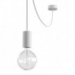 EIVA ELEGANT Outdoor pendant lamp with 5 mt textile cable, decentralizer, ceiling rose and lamp holder IP65 water resistant