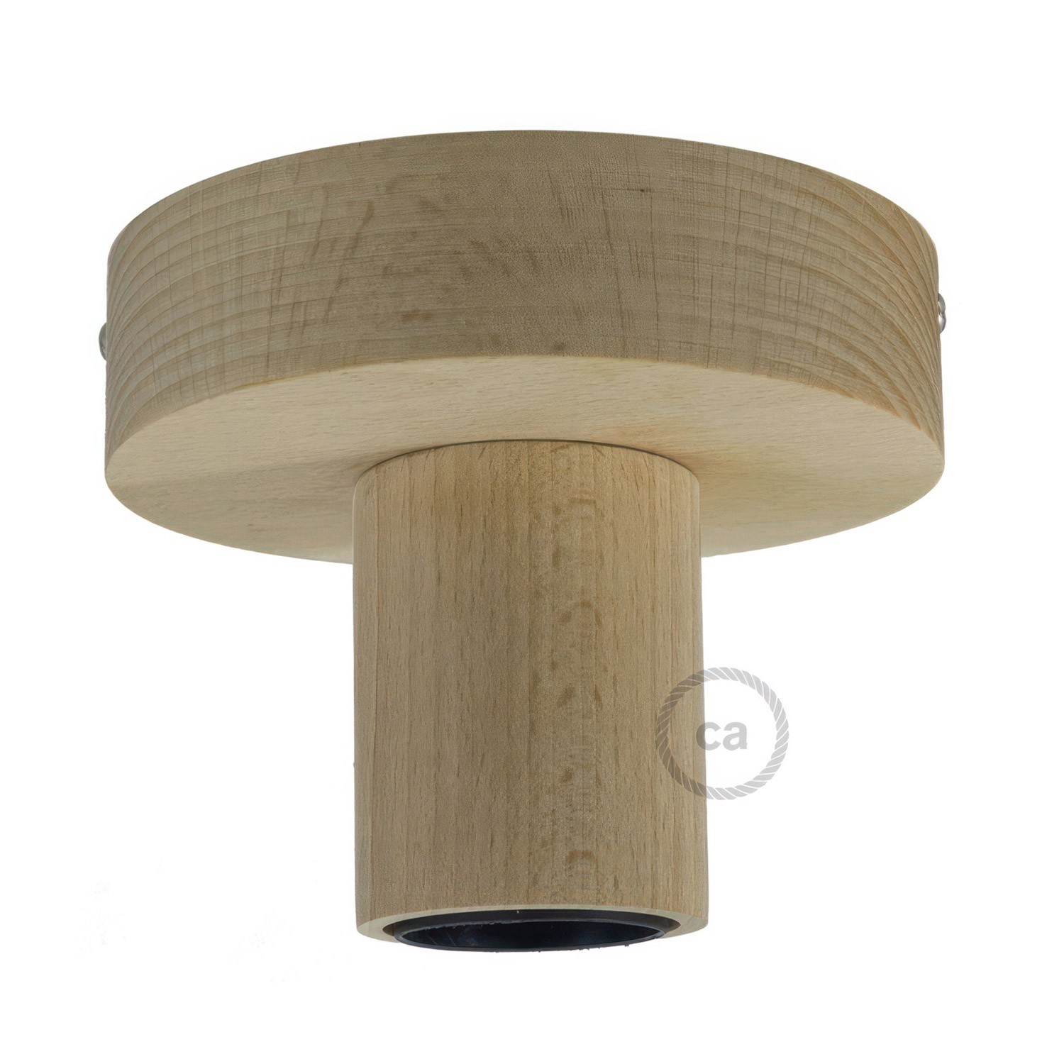 Fermaluce Wood S, lámpara de pared o techo de madera