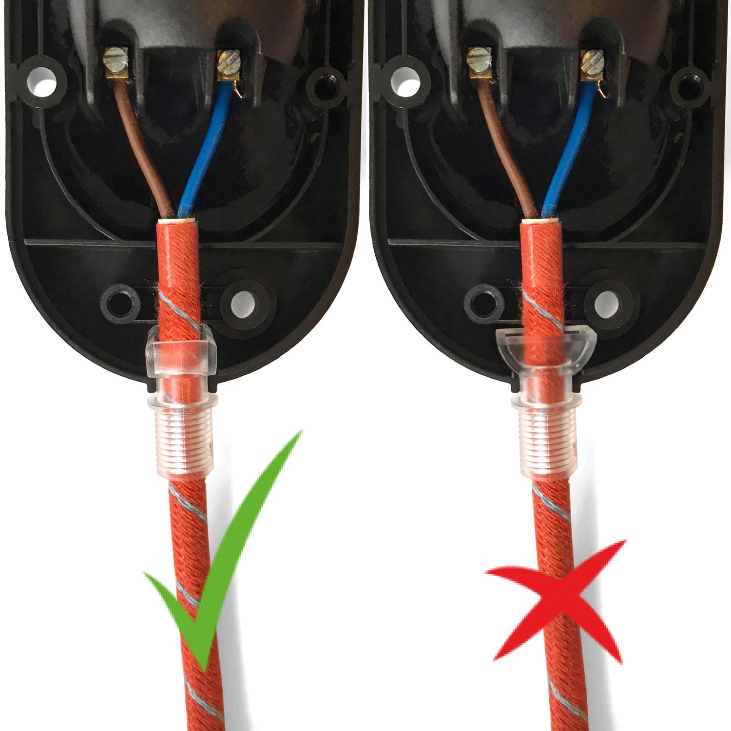 Threaded connection element for EIVA lamp holder