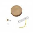 Mini cylindrical wooden 4-side- hole ceiling rose kit (junction box)
