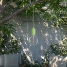 Eiva Snake Pastel, portable outdoor lamp, 5 m textile cable, IP65 waterproof lamp holder and plug