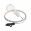 Eiva Snake Elegant, portable outdoor lamp, 5 m textile cable, IP65 waterproof lamp holder and plug