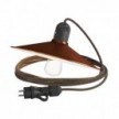 Eiva Snake with Swing shade, portable outdoor lamp, 5 m textile cable, IP65 waterproof lampholder and plug
