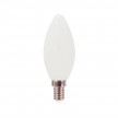 Bombilla Filamento LED Oliva Blanco Leche 6W 806Lm E14 2700K