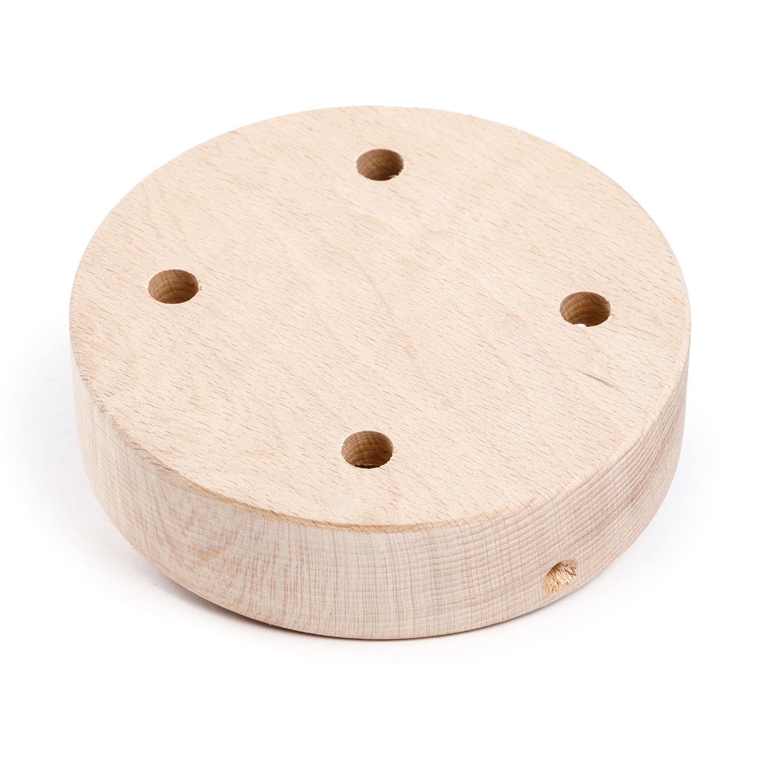 Kit rosetón cilíndrico de madera 4 agujeros