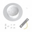 Round Rose-One 3 in-line holes and 4 side holes ceiling rose kit, 200 mm - PROMO