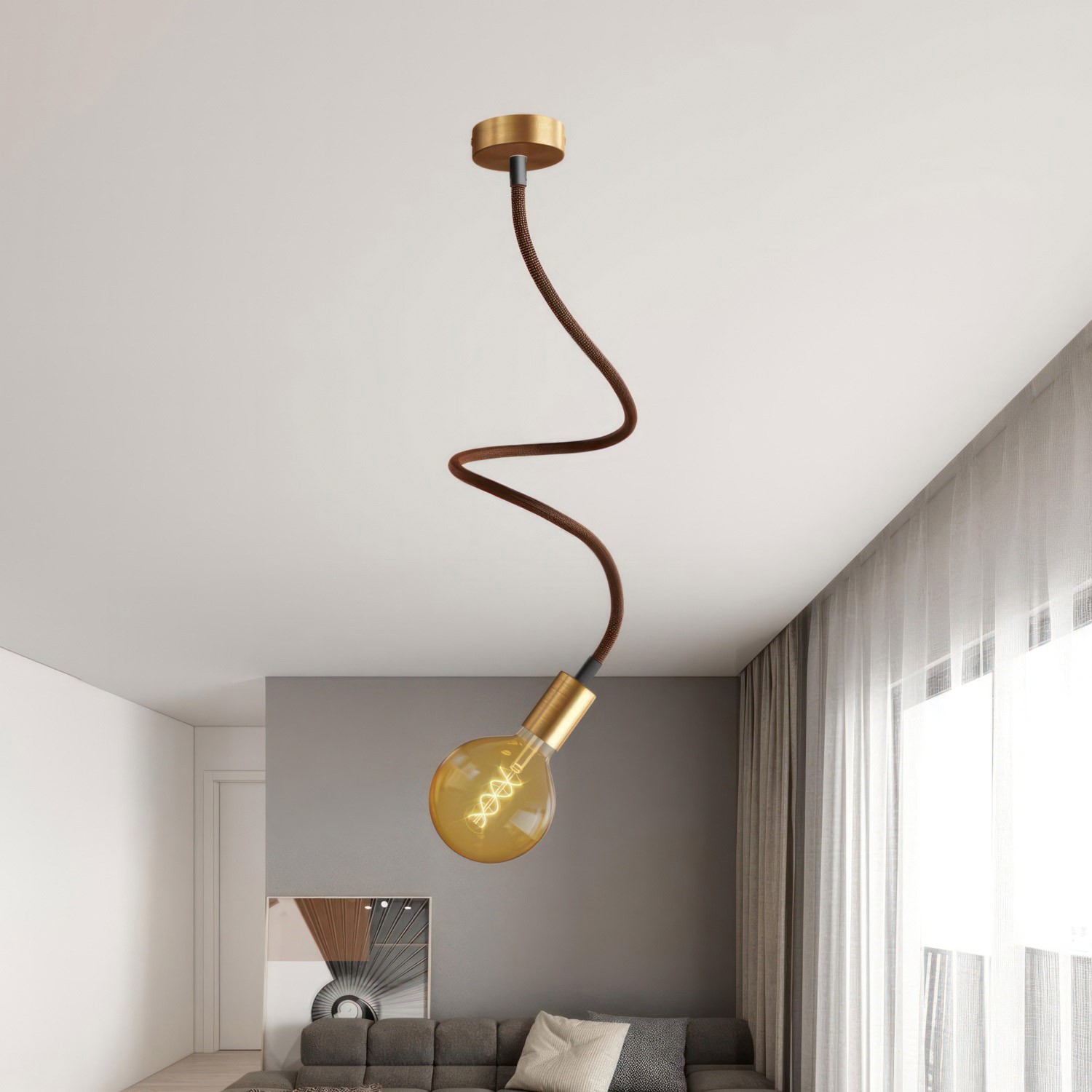 Lámpara de techo o de pared Creative Flex 90 cm