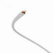 Cable de alimentación Extra Low Voltage revestido de tejido efecto seda Plata RM02 - 50 m