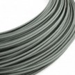 Cable de alimentación Extra Low Voltage revestido de tejido efecto seda Gris RM03 - 50 m