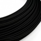 Cable de alimentación Extra Low Voltage revestido de tejido efecto seda Negro RM04 - 50 m