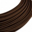 Cable de alimentación Extra Low Voltage revestido de tejido efecto seda Marrón RM13 - 50 m