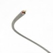 Extra Low Voltage power cable coated in silk effect fabric Vertigo Slate White ERM37 - 50 m