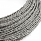 Cable de alimentación Extra Low Voltage revestido de tejido blanco pizarra Vertigo ERM37 - 50 m