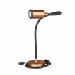 Lámpara de mesa articulada Table Flex GU1d0 con mini foco LED y enchufe de 2 polos