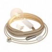 SnakeBis Cuerda - Lámpara enchufable con cable de yute y enchufe británico