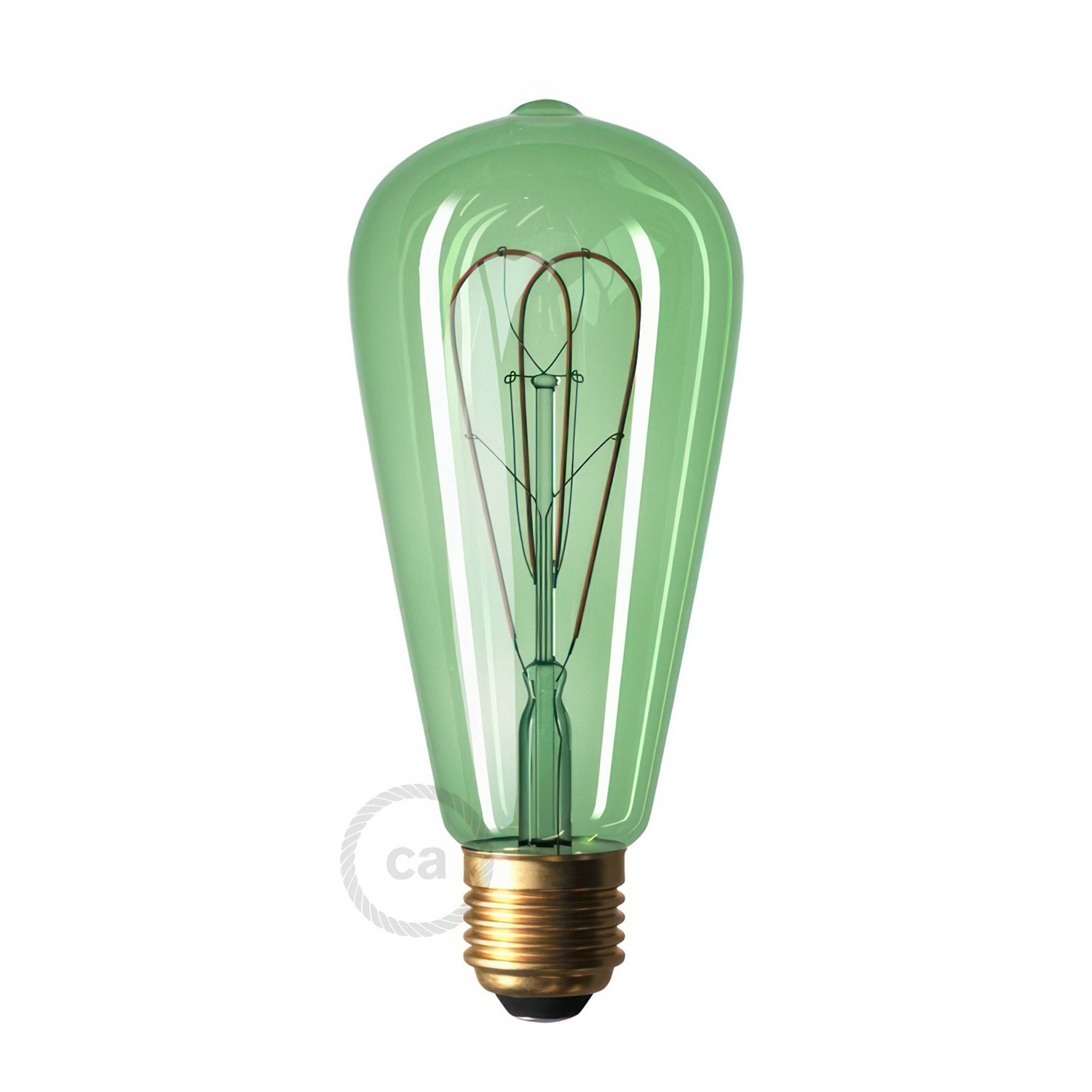 Flex 90 ceiling lamp flexible provides diffused light with LED ST64 light bulb