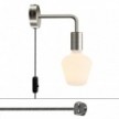 Spostaluce metal Lamp with curved extension and UK plug