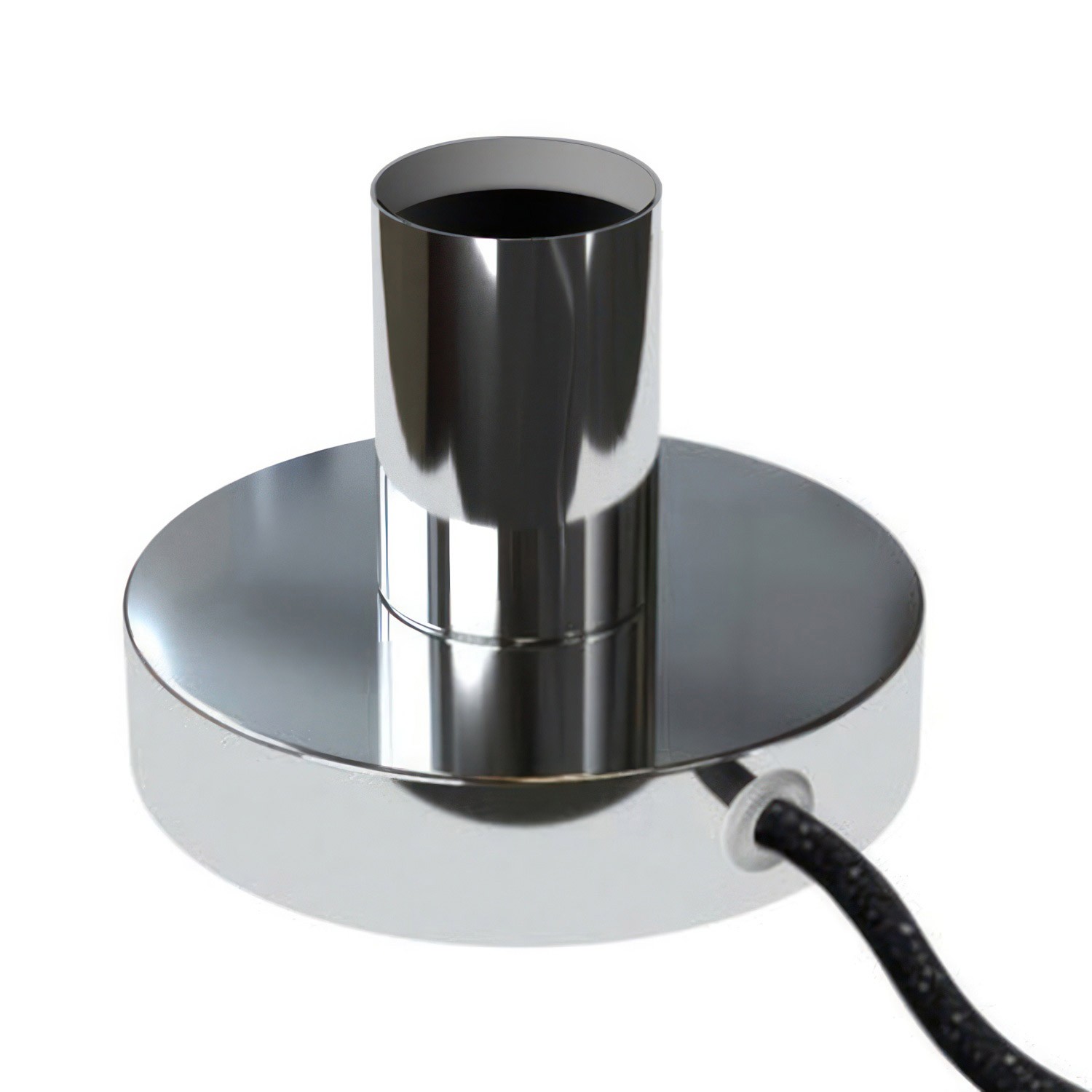 Posaluce - Lámpara de mesa de metal con clavija de 2 polos
