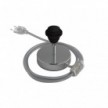 Alzaluce for lampshade - Metal table lamp with two-pin plug