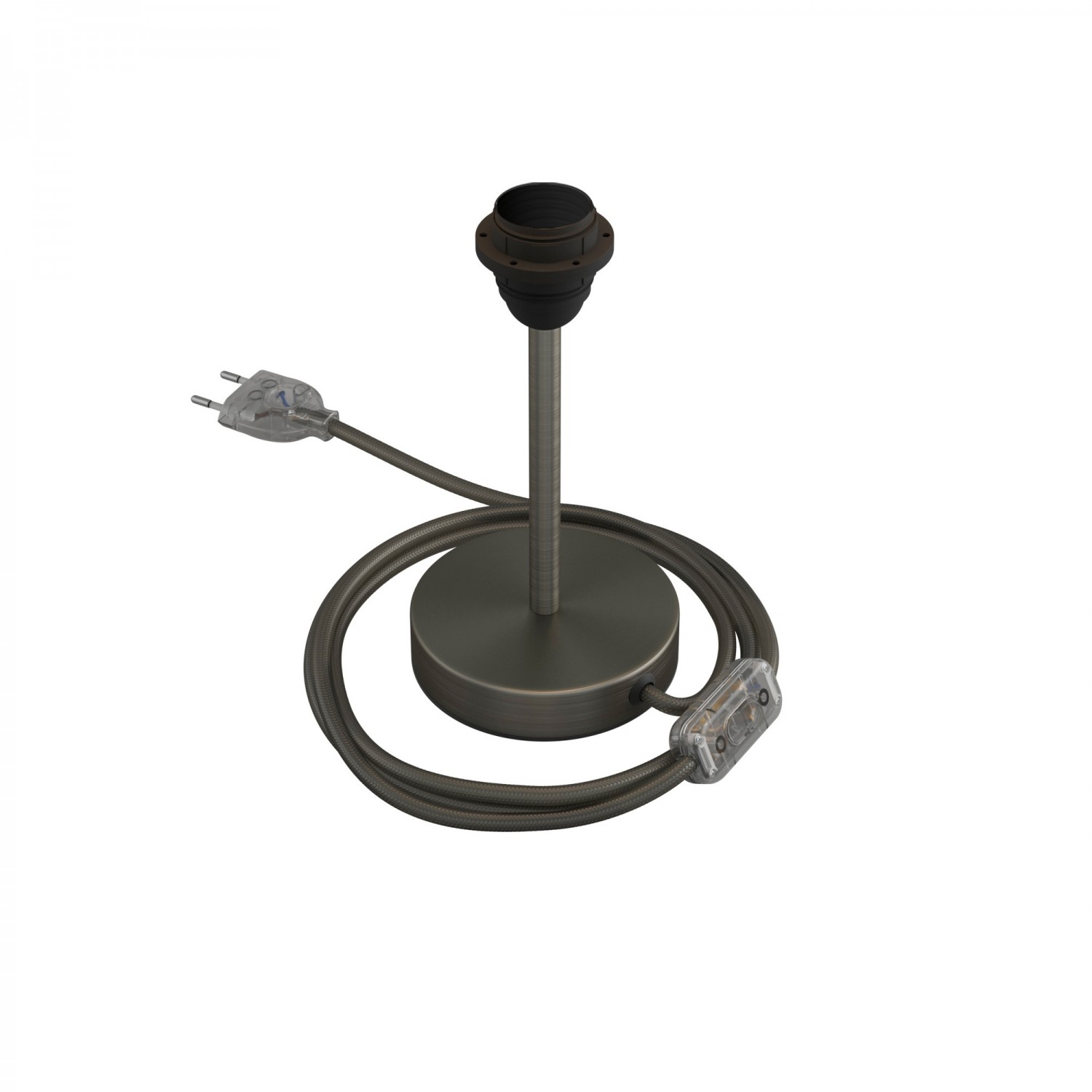 Alzaluce para pantalla - Lámpara de mesa de metal con clavija de 2 polos