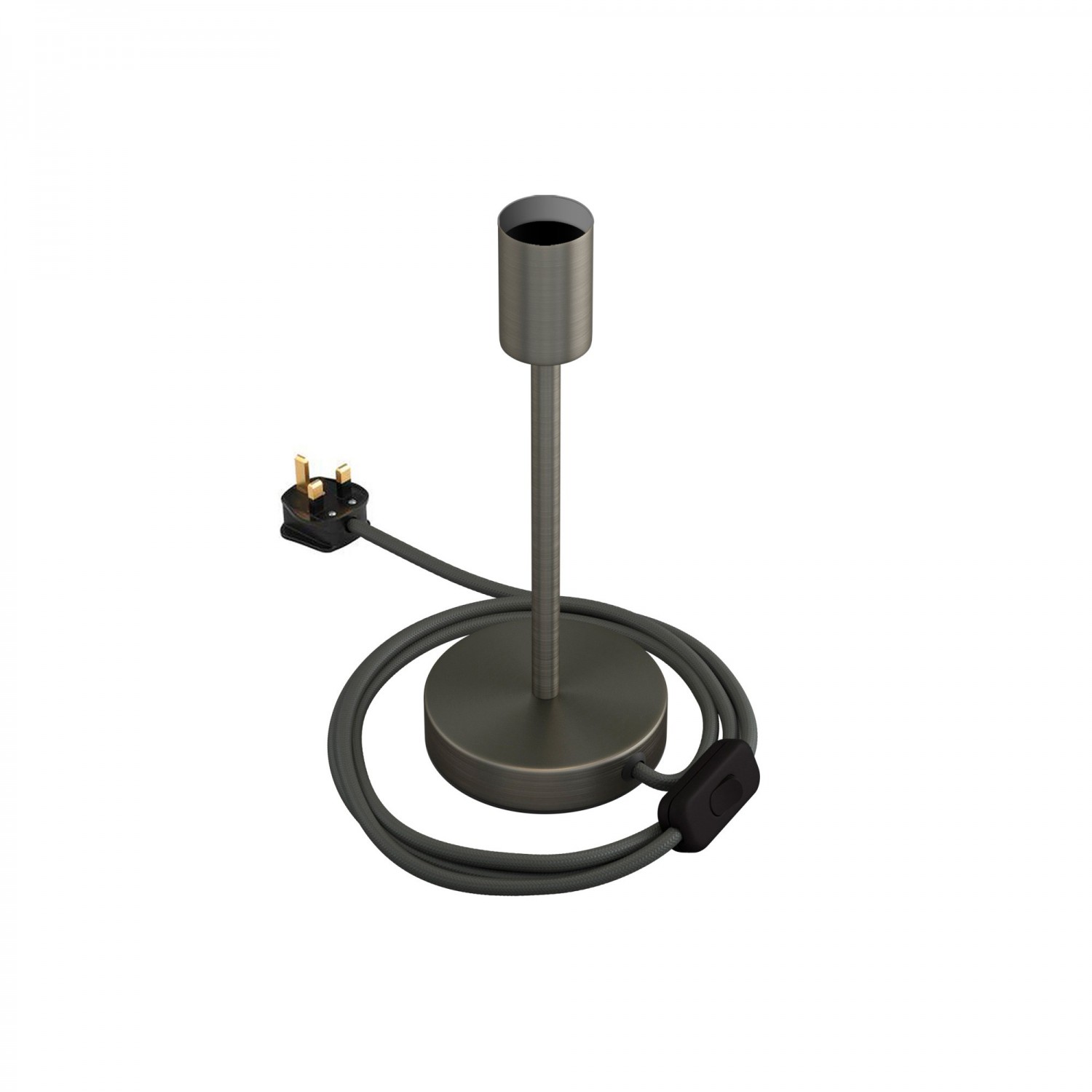 Alzaluce - Metal table lamp with UK plug