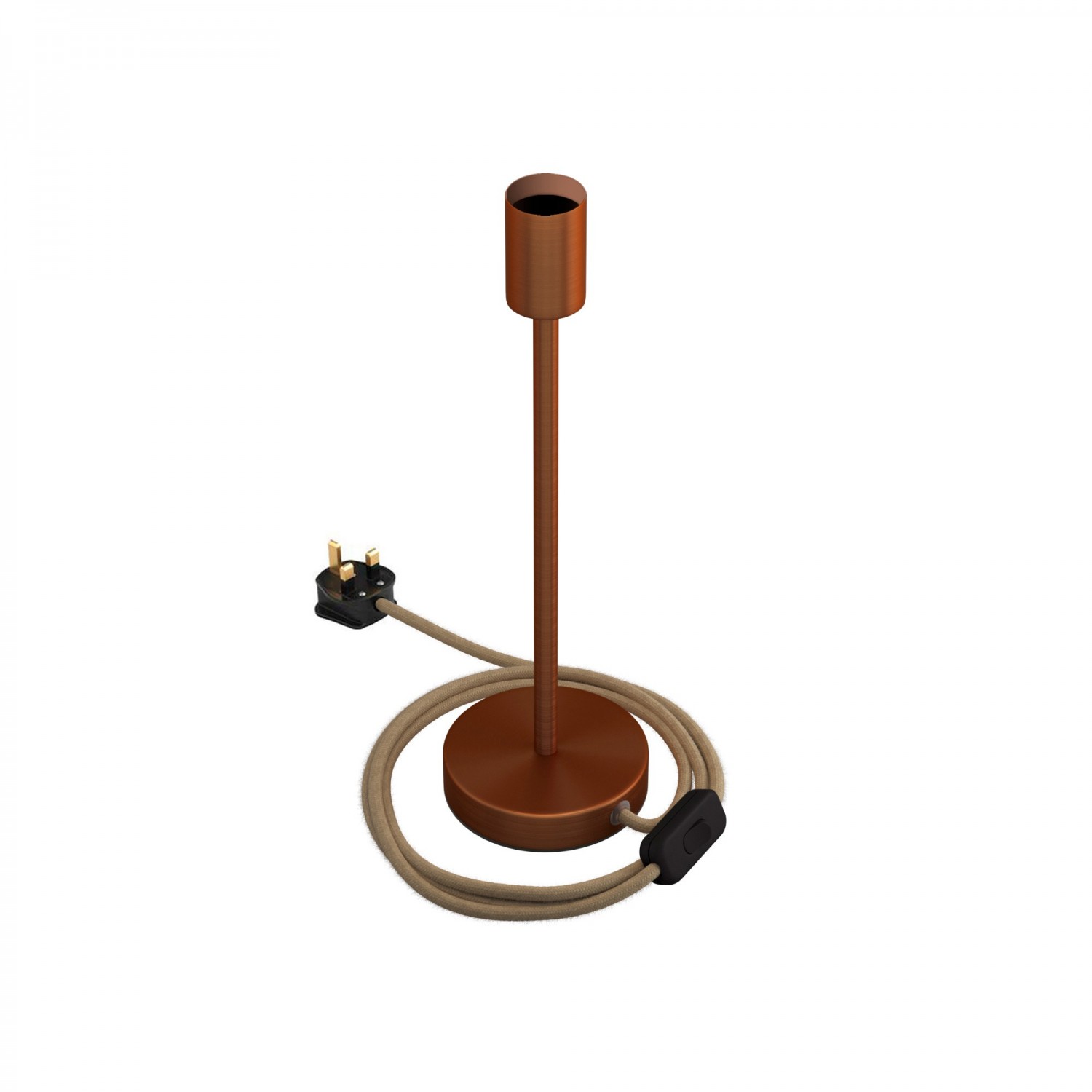 Alzaluce - Metal table lamp with UK plug