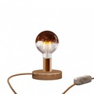 Lámpara de mesa metálica Posaluce Half Cup con clavija de 2 polos
