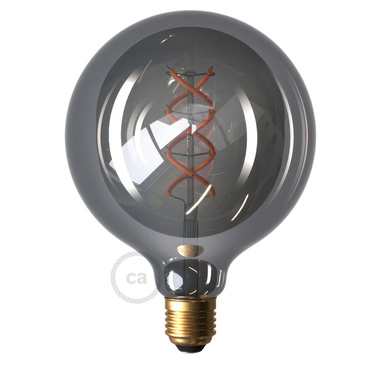 Posaluce Globo Leather Table Lamp with two-pin plug