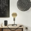 Alzaluce Globe Floating Metal Table Lamp with two-pin plug