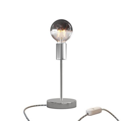 Alzaluce Half Cup Metal Table Lamp with two-pin plug