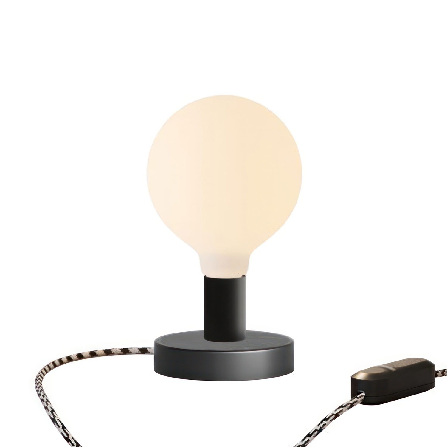 Posaluce Globe Metal Table Lamp with UK plug