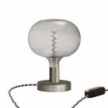 Lámpara de mesa metálica Posaluce Cobble con clavija inglesa