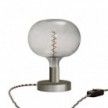 Lámpara de mesa metálica Posaluce Cobble con clavija inglesa