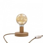 Lámpara de mesa de madera Posaluce Milleluci con clavija inglesa