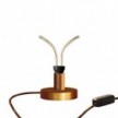 Lámpara de mesa metálica Posaluce Butterfly con clavija inglesa