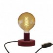 Lámpara de mesa de cuero Posaluce Globo con clavija inglesa