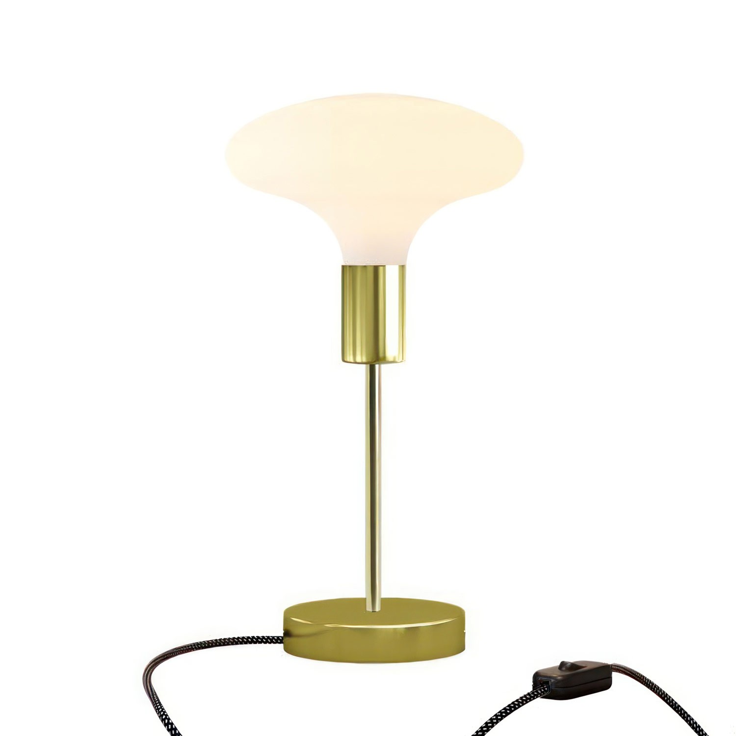 Lámpara de mesa metálica Alzaluce Idra con clavija inglesa