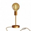 Lámpara de mesa metálica Alzaluce Globo con clavija inglesa