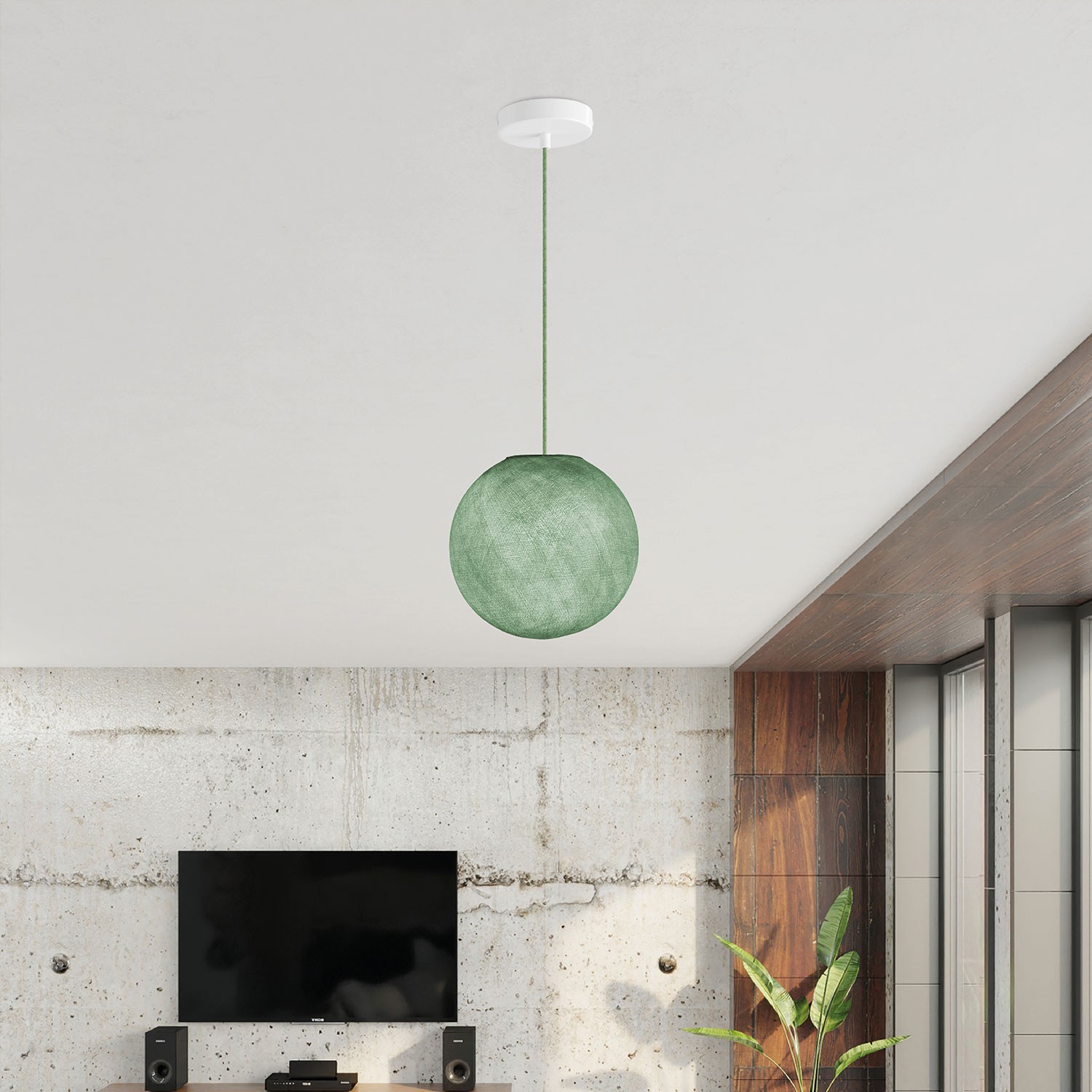 Sphere Lampshade in fiber - 100% handmade
