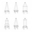 Cage Cuadrada - Estructura para lámparas de araña