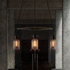 4-fall Cage Crystal Lamp