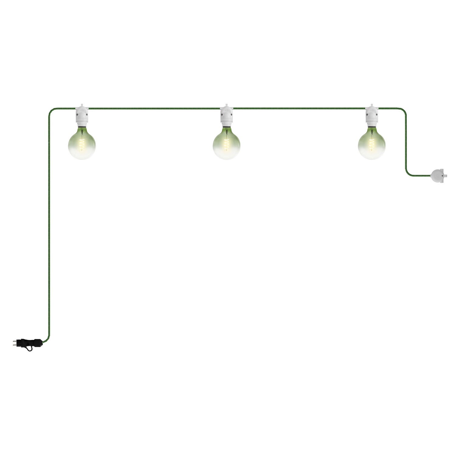 EIVA Portable outdoor string light IP65 with 3 lights