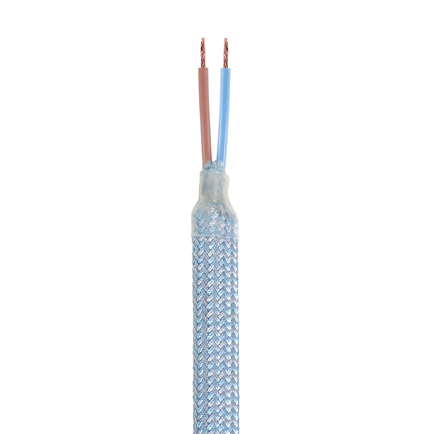 Creative Flex tubo flexible recubierto de tela azul bebé RM76