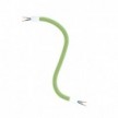 Kit Creative Flex flexible tube with grass green RM77 textile lining and metal terminals