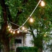 Electric cable for String Lights, covered by Rayon fabric White CM01 - UV resistant