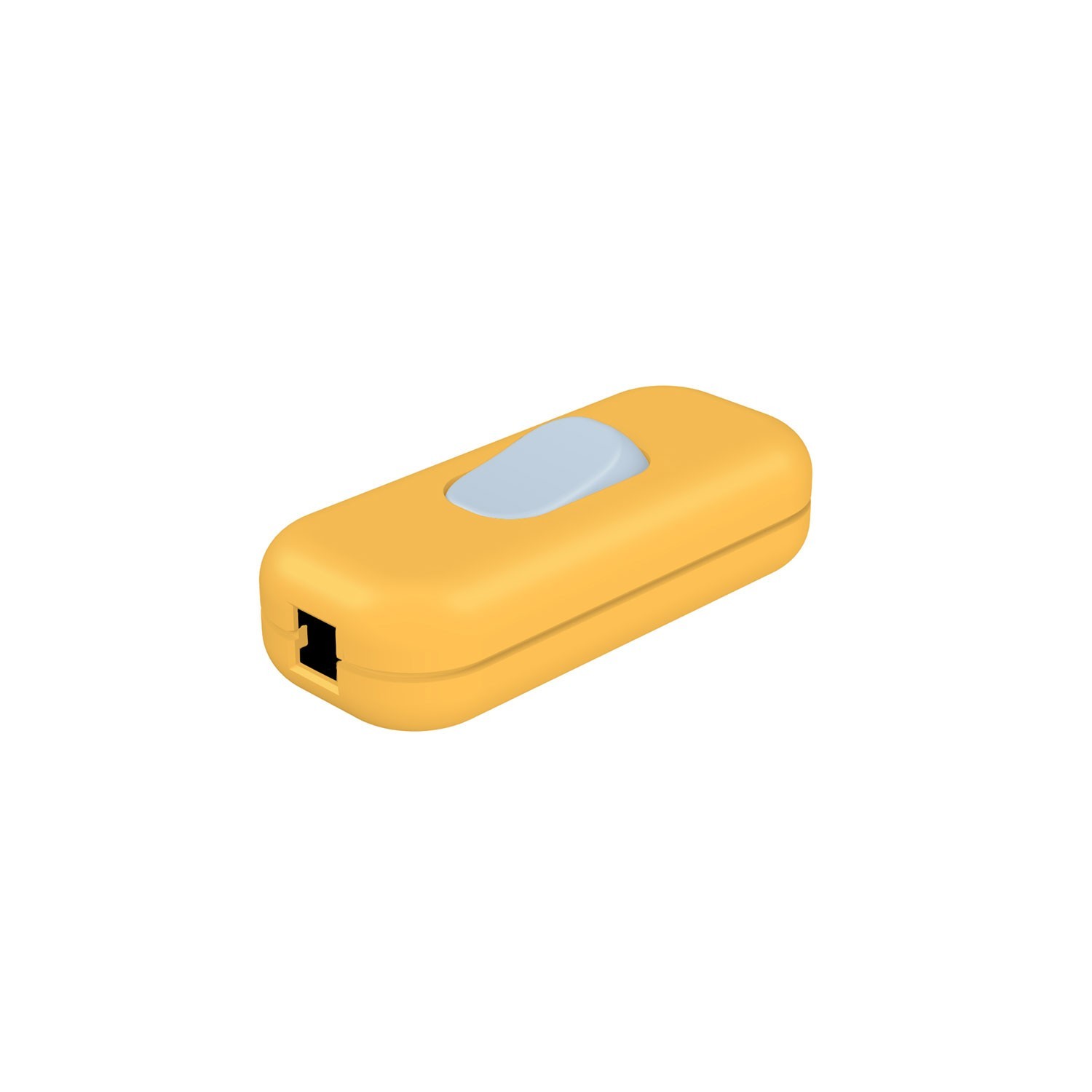 Inline single-pole switch Creative Switch yellow mustard