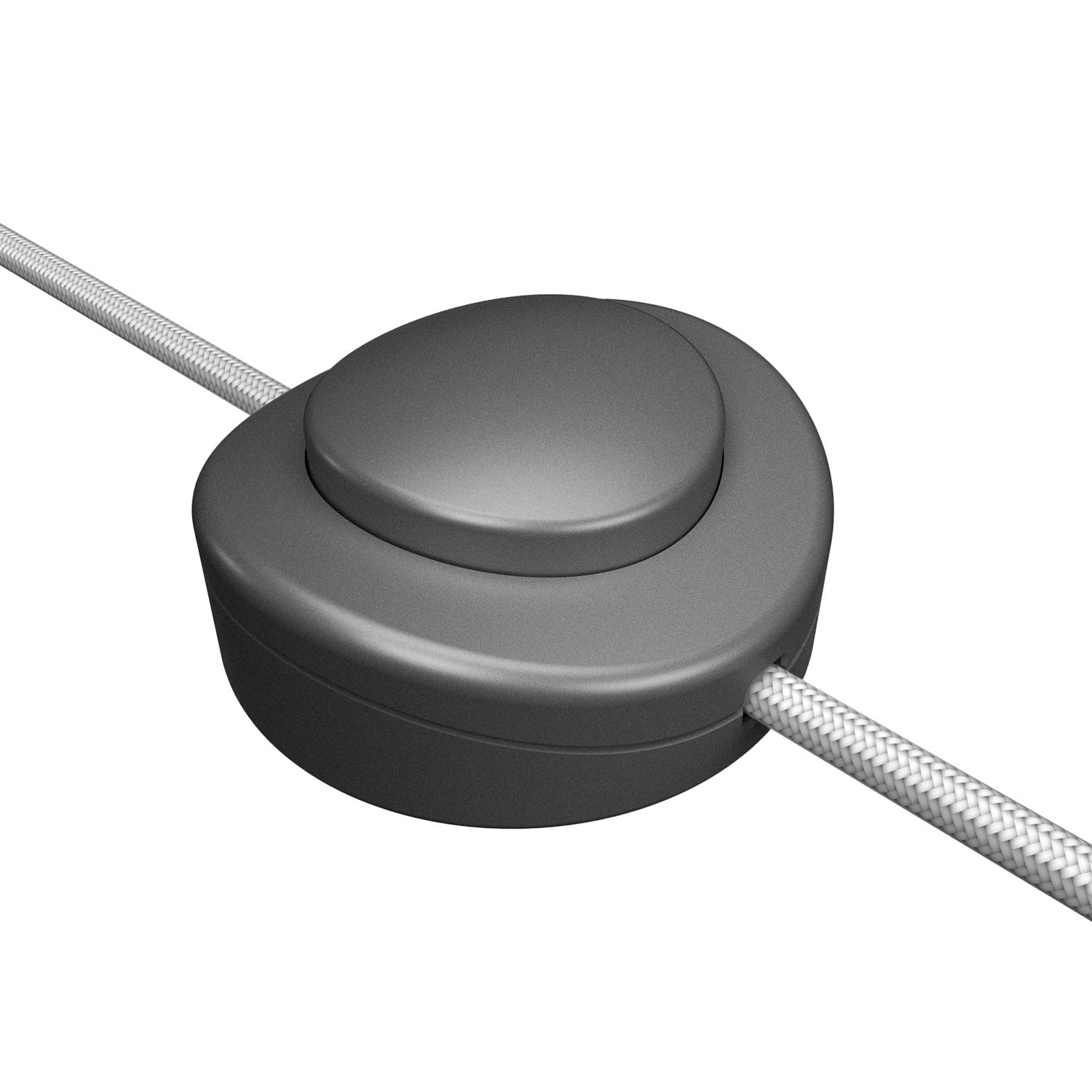 Inline single-pole foot switch Creative Switch satin titanium