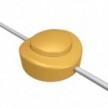 Inline single-pole foot switch Creative Switch yellow mustard